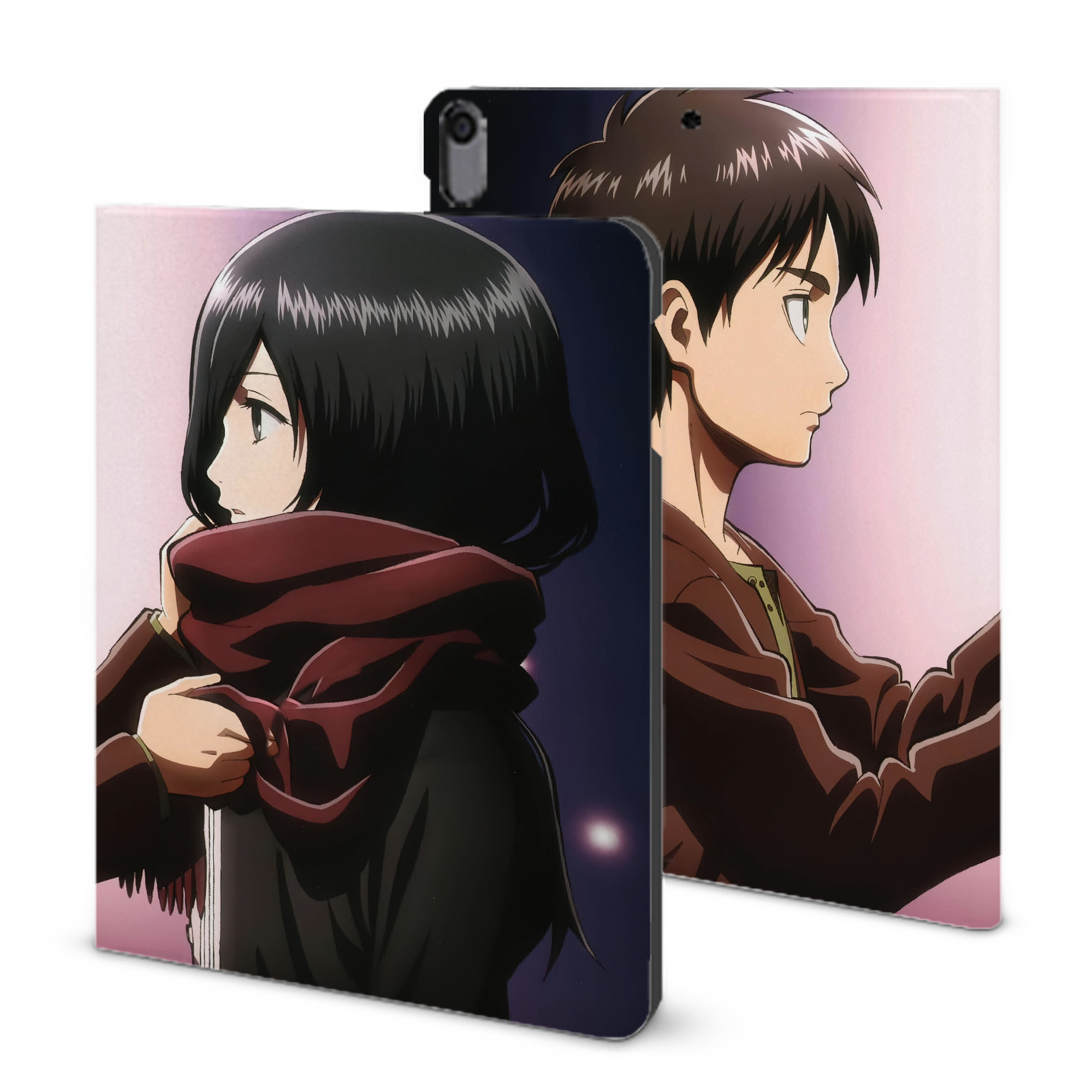 （画像用） 進撃の巨人 Attack on Titan IPad ケース ブック型 PUレザー TPU 耐衝撃 軽量 薄型 ペン収納なし 全面保護 IPad 各モデル対応